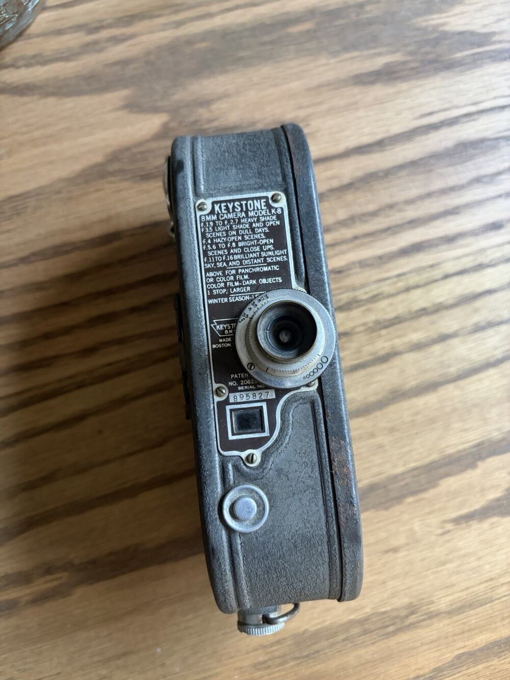 Vintage 1930s Keystone Model K-8 8mm Wind Up Film Movie Camera